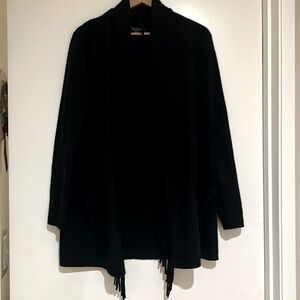 Women’s Saks Fifth Avenue Cashmere Black Cardigan Sweater